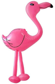 Opblaasbare dieren flamingo 60 cm - Opblaasfiguren Multikleur