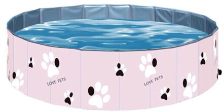Opblaasbare En Opvouwbare Indoor En Outdoor Huisdier Zwembad In De Zomer roze 80X30cm