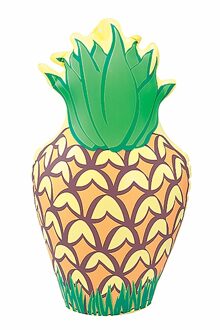 Opblaasbare figuren - tropische ananas - 35 cm - hawaii/fruit thema - Opblaasfiguren Multikleur