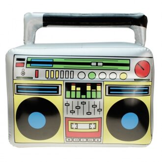 Opblaasbare ghetto blaster 44 cm - Opblaasfiguren Multikleur