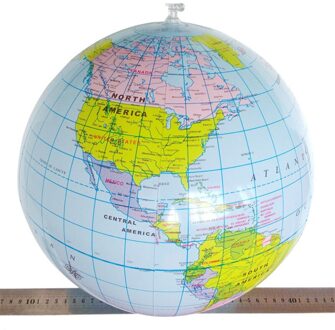 Opblaasbare Globe Onderwijs Geografie Speelgoed Kaart Ballon Strand Bal 40Cm
