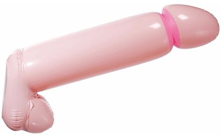 Opblaasbare grote penis - 90 cm - vrijgezellenfeest fun artikelen Roze