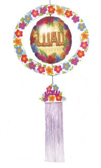 Opblaasbare hangdecoratie Hawaii Multikleur - Print