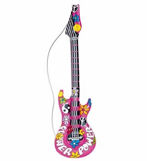 Opblaasbare hippie gitaar 105 cm