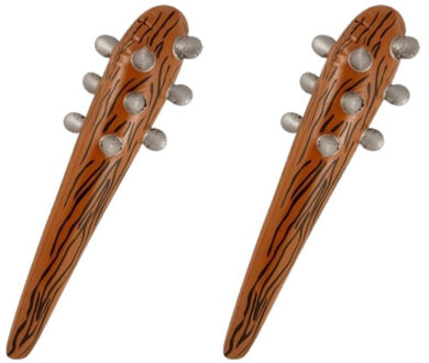 Opblaasbare knots/knuppel 60 cm - 3x stuks - Holbewoner/caveman - Carnaval/Halloween verkleed artike