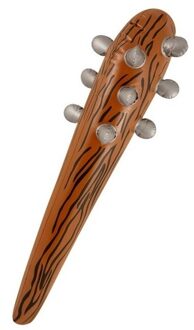 Opblaasbare knots/knuppel 60 cm - Holbewoner/caveman - Carnaval/Halloween verkleed artikelen Bruin