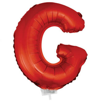 Opblaasbare letter ballon G rood 41 cm