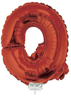 Opblaasbare letter ballon Q rood 41 cm