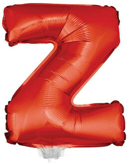 Opblaasbare letter ballon Z rood 41 cm
