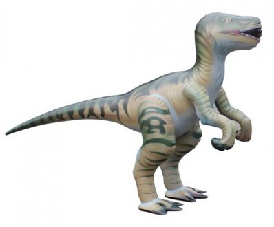 Opblaasbare levensechte Velociraptor 130 cm - Action products
