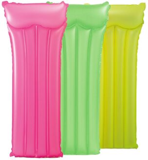 Opblaasbare Luchtbed Neon Frost Intex Multikleur - Print