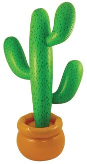 Opblaasbare mega cactus - groen - 170 cm - Zomer/Mexicaans/Tropical thema feestartikelen Multi