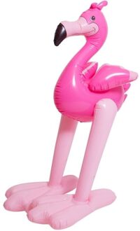 Opblaasbare mega flamingo 1,2 meter Roze