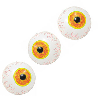 Opblaasbare oogbal bal - 3x stuks - 40 cm