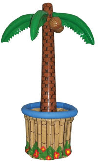 Opblaasbare palmboom koeler - 1,60 meter - Tropische Hawaii thema drankkoeler Multi