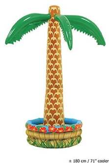 Opblaasbare palmboom tropische drankkoeler 180 cm