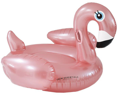 Opblaasbare Ride-On Flamingo 150 cm Roségoud