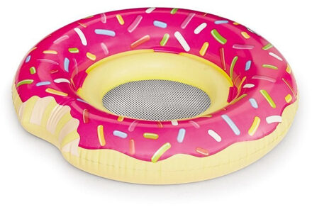 Opblaasbare roze donut baby float 68 cm - Zwembanden Multikleur