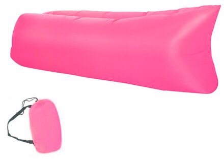 Opblaasbare Slaapzak Slaapzak Luchtbed Kussen Camping Opblaasbare Luie Sofa Tas Ultralichte Down Seizoen Air bed Roze