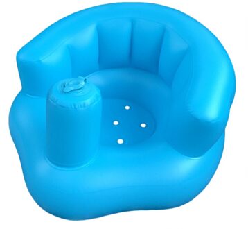 Opblaasbare Speelgoed Sofa Pvc Baby Leren Sit Stoel Draagbare Seat Zwembad Speelgoed #38 blauw