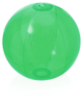 Opblaasbare strandbal Beach fun plastic groen 28 cm - Strandballen