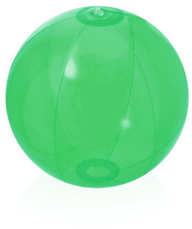 Opblaasbare strandbal plastic - transparant groen - D28 cm - Strand buiten zwembad speelgoed