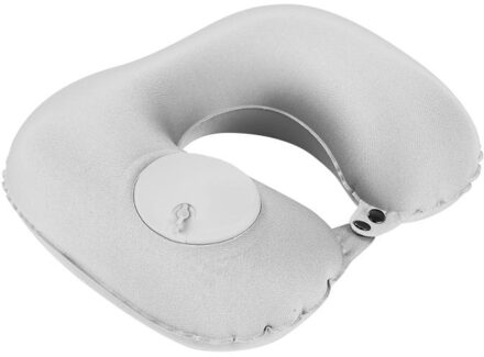 Opblaasbare U-vormige Reizen Kussen Nek Auto Head Rest Luchtkussen voor Reizen Camping Head Rest Luchtkussen Hals kussen Paars