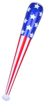 Opblaasbare USA vlag thema knuppel 85 cm Multi