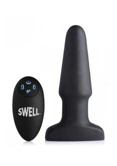 Opblaasbare Vibrerende Silicone Butt Plug - Opblaasbare Vibrerende Silicone Butt Plug