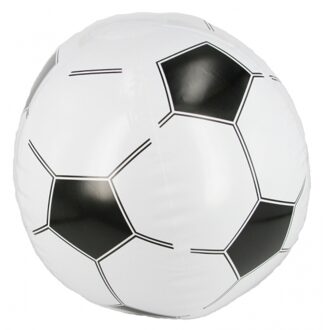 Opblaasbare voetbal strandbal - 30 cm - kunststof - speelgoed