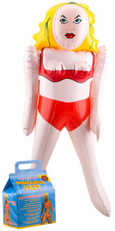 Opblaasbare vriendin/vrouw in cadeauverpakking - 100 cm - fun cadeau artikelen