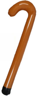 Opblaasbare wandelstok 90cm - Opblaasfiguren Bruin