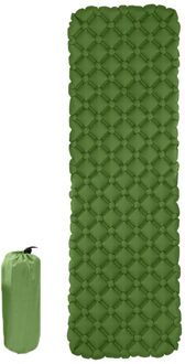 Opblaasbare Waterdichte Outdoor Tent Wandelen Slapen Matras Reizen Vouwen Bed Slapen Pad Draagbare Camping Mat leger groen