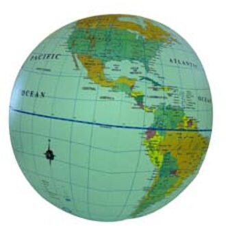Opblaasbare wereldbol - globe World Political | ITMB