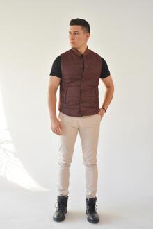 Opblaasbare Wol Bourgondië Heren Vest Xl