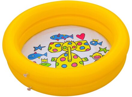 Opblaasbare Zwembad Dikke Peuterbad Zomer Water Speelgoed Party Supply Voor Baby Kids Adult geel
