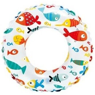 Opblaasbare zwemband met visjes 51 cm Multi