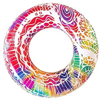 Opblaasbare zwemband/zwemring - Space - roze - D91 cm