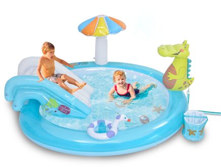 Opblazen Zwembad Opblaasbare Water Slide Spelen Center Kids Water Fun Zwembad Voor Jongens Meisjes Outdoor Water Fun