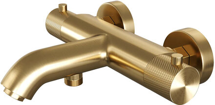 Opbouw Bad- en Douchekraan Brauer Gold Carving Thermostatisch Geborsteld Goud