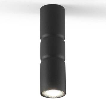 Opbouw plafondlamp Turbo, vaststaand, zwart