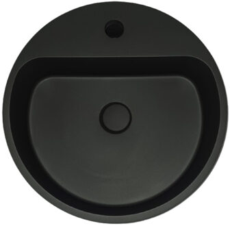 Opbouw Wastafel Sanimex Crystal Beton Halfrond Mat Grijs Sanimex