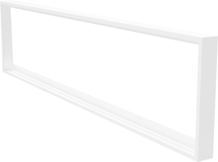 Opbouwframe voor LED Paneel - Geschikt voor 30x 120 cm LED Panelen - Plug & Play kliksysteem -62mm - Wit