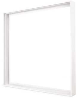 Opbouwframe voor LED Paneel - Geschikt voor 60x60 cm LED Panelen - Plug & Play kliksysteem - 63mm - Wit
