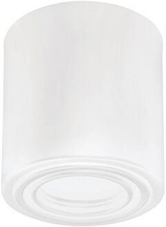 Opbouwspot GU10 - Frino - Opbouw Rond - Glans Wit - Aluminium - Kantelbaar - Ø93mm