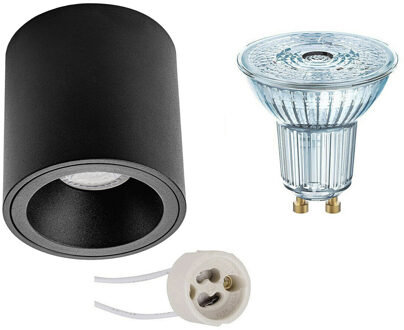 Opbouwspot Set - OSRAM Parathom PAR16 927 36D - Pragmi Cliron Pro - GU10 Fitting - Dimbaar - Opbouw Rond - Mat Zwart