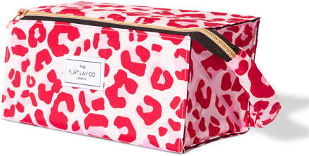 Open Flat Box Bag - Pink Leopard