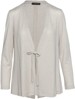 Open Front Linnen Vest Ivoor