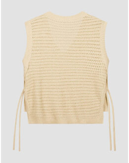 Open knit vest spencers w200702 - maat M Ecru