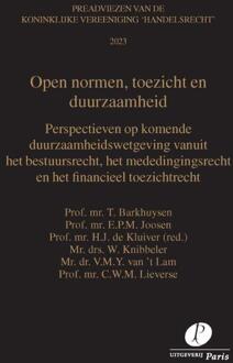 Open normen, toezicht en duurzaamheid -  C.W.M. Lieverse (ISBN: 9789462513365)
